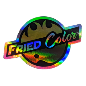 Fried Color holographic sticker