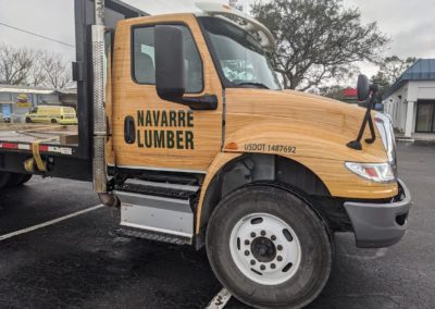Custom Wood Grain Wrap for Navarre Lumber